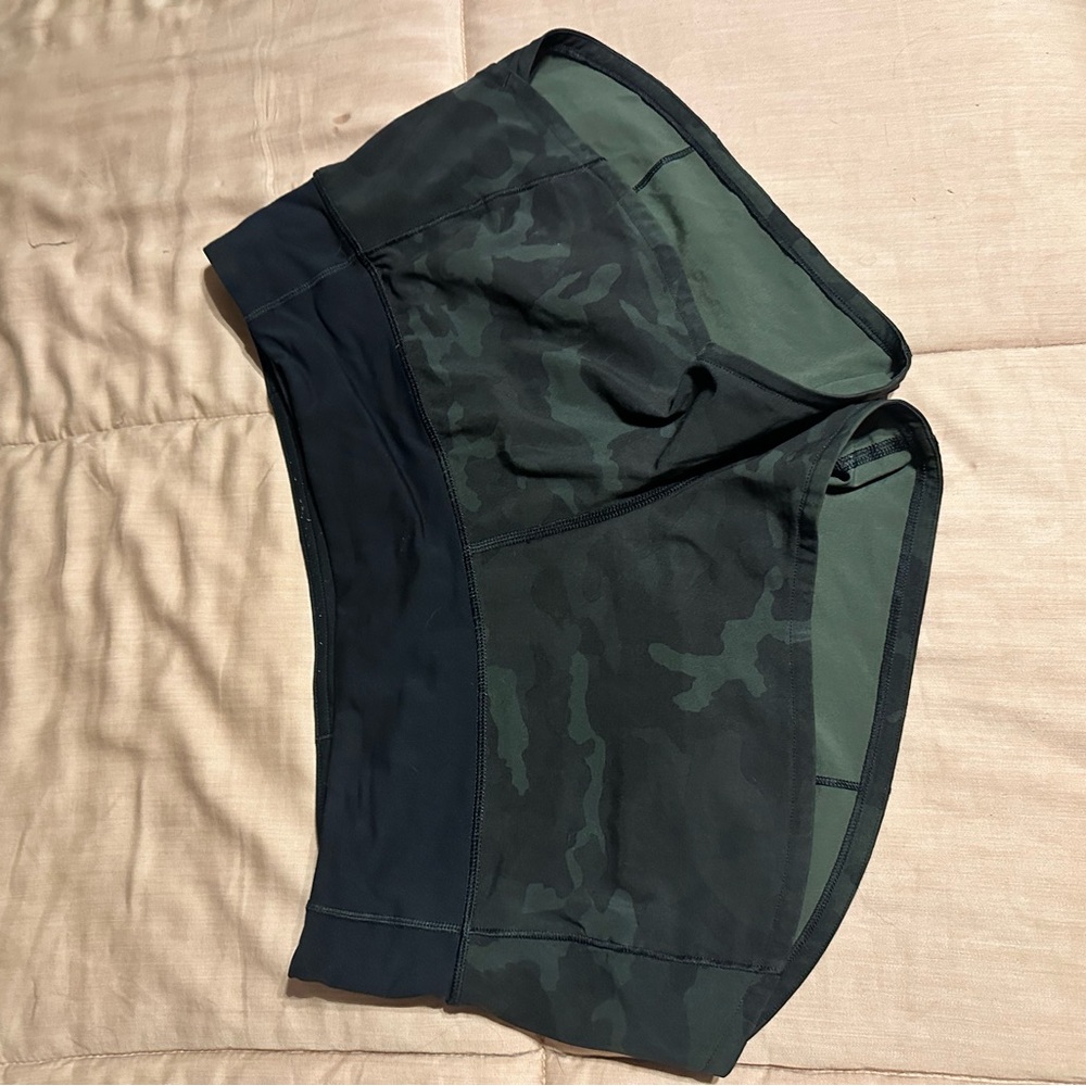 lululemon athletica Camo Black Athletic Shorts